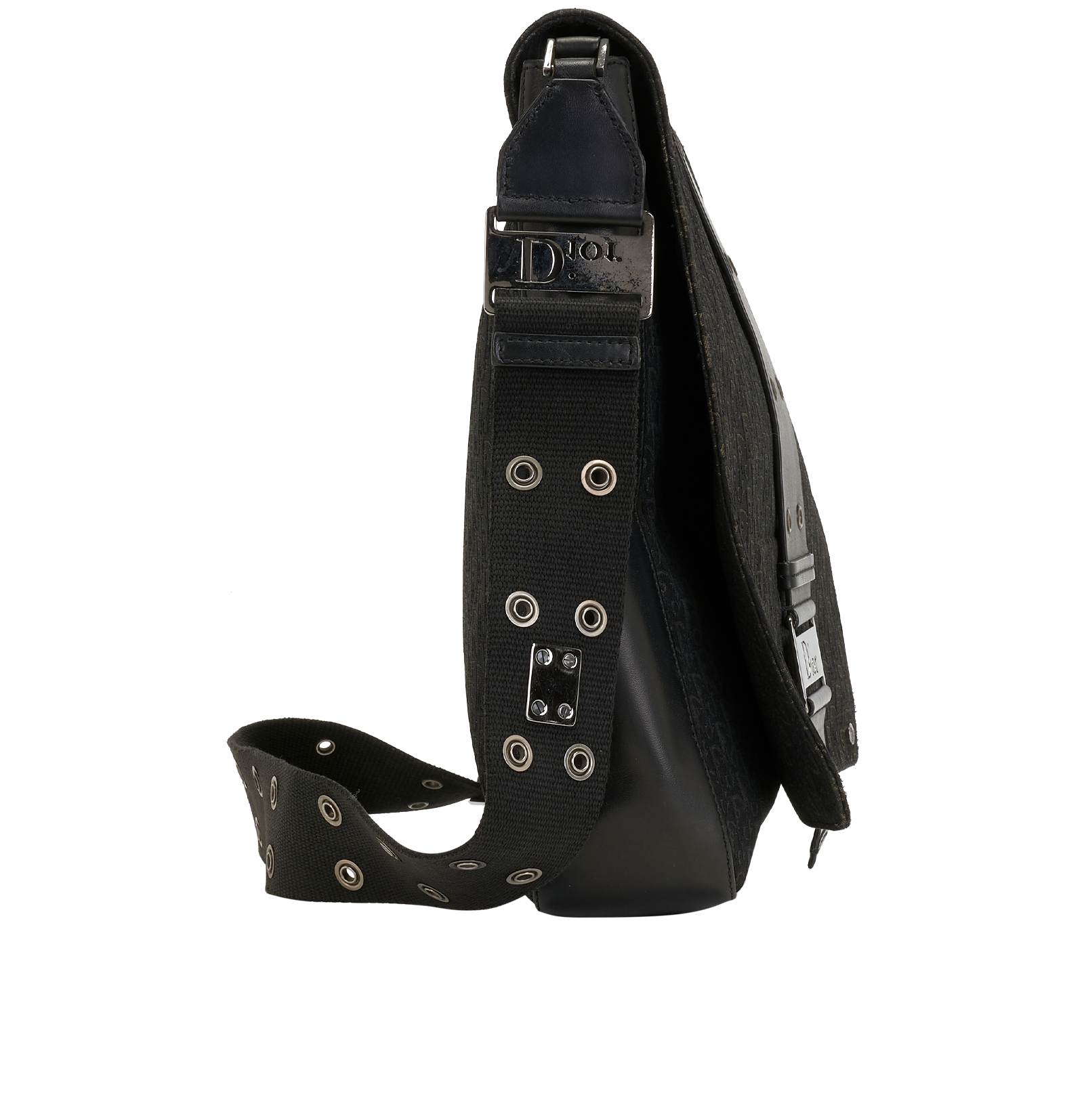 Street Chic Trotter Messenger, &pound;595, Handbags, Black, Canvas, Side view